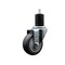 Service Caster 3.5'' Thermoplastic Rubber Wheel Swivel 1-3/4'' Expanding Stem Caster SCC-EX20S3514-TPRB-134 - alternate 1